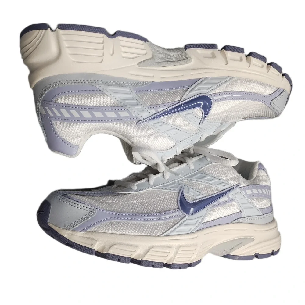 Nike Initiator Sneakers Womens 10 White Blue Athletic Low Top Lace Up IB4339-121